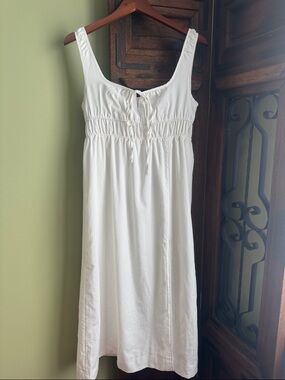 O.P.T.-Women's Summer Off White Dress - Large